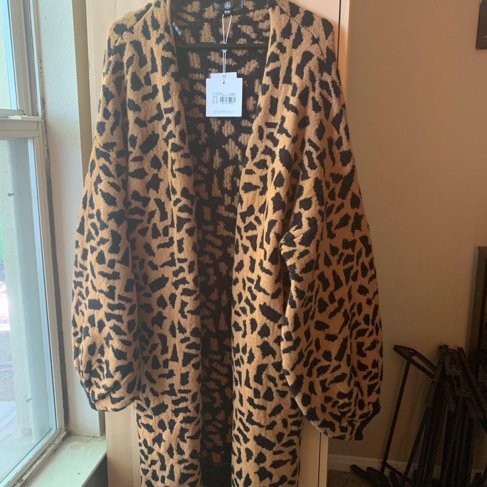 Misguided Animal Print Cardigan